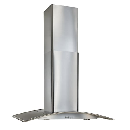 Broan-Nutone 36-in. Stainless Steel Arched Island Range Hood with 450 CFM Centrifugal Blower B5936SS